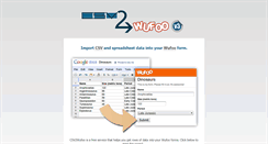 Desktop Screenshot of csv2wufoo.com