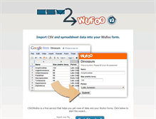 Tablet Screenshot of csv2wufoo.com